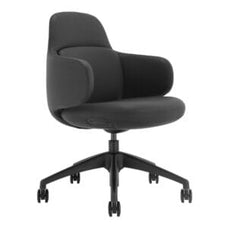 Buro Odyssey Chair, Black PU, Nylon Base BS153-PU3