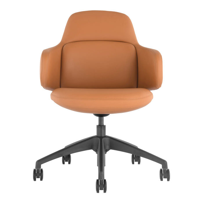 Buro Odyssey Chair, Tan PU, Nylon Base BS153-PU81
