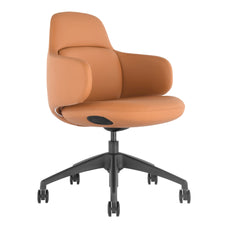 Buro Odyssey Chair, Tan PU, Nylon Base BS153-PU81