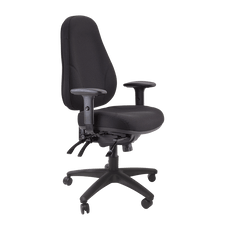 Buro Persona 24/7 High Back Ergonomic Office Chair, Nylon Base, Black BS128-63-PRO