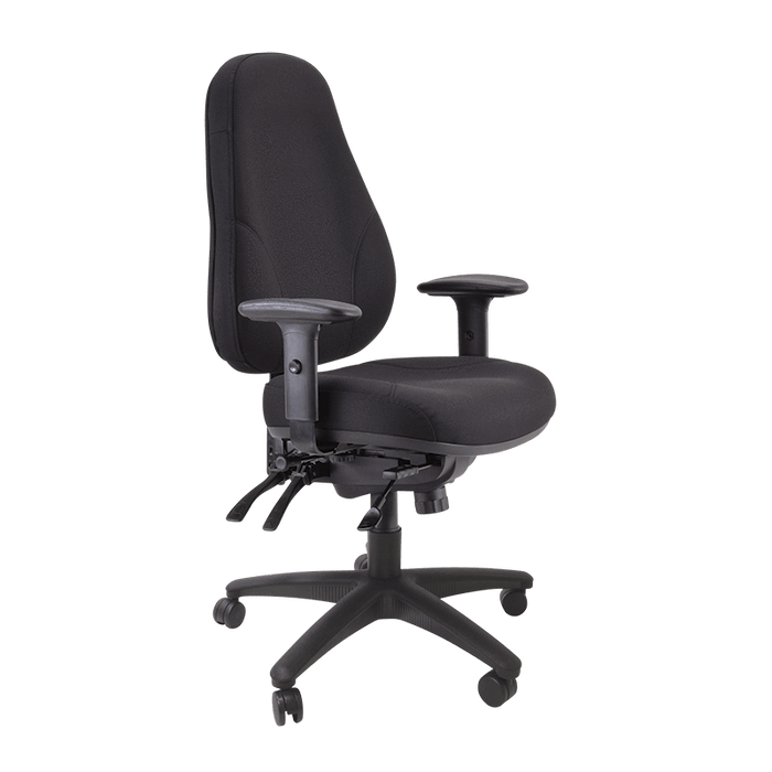 Buro Persona 24/7 High Back Ergonomic Office Chair, Nylon Base, Black BS128-63-PRO