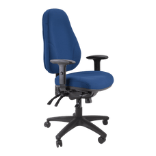 Buro Persona 24/7 High Back Ergonomic Office Chair, Nylon Base, Dark Blue BS128-61-PRO