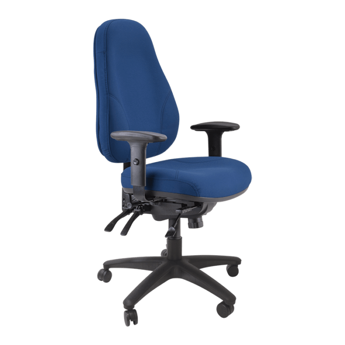 Buro Persona 24/7 High Back Ergonomic Office Chair, Nylon Base, Dark Blue BS128-61-PRO