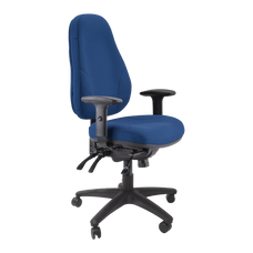 Buro Persona 24/7 High Back Ergonomic Task Chair Blue / Black Nylon / Ready to Assemble BS128-61