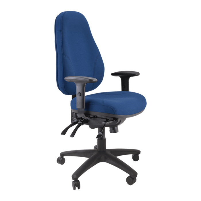 Buro Persona 24/7 High Back Ergonomic Task Chair Blue / Black Nylon / Ready to Assemble BS128-61