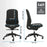 Buro Quantum Black Upholstered Back Chair with Headrest BS169-63+169-HDREST