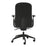 Buro Quantum Black Upholstered Back Chair with Height Adjustable Arms & Headrest BS169-63+169-ARMS+169-HDREST