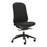 Buro Quantum Black Upholstered Back Chair with Height Adjustable Arms & Headrest BS169-63+169-ARMS+169-HDREST