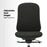 Buro Quantum Black Upholstered Back Chair with Height Adjustable Arms & Headrest BS169-63+169-ARMS+169-HDREST