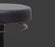 Buro Revo Office Stool, Black Vinyl, Adjustable Seat Height BS540