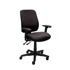Buro Roma 2 Lever High Back Office Chair, Black, With Armrests BS216-63+180-2-BB