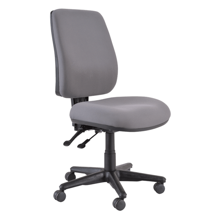Buro Roma 2 Lever High Back Office Chair, Charcoal BS216-63-PRO