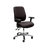 Buro Roma 2 Lever High Back Office Chair With Armrests - Black Nylon or Polished Aluminium Base Black / Polished Aluminium / Assembled - Delivery to commercial address BS216-63+PC068+180-2-AS-COM