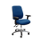 Buro Roma 2 Lever High Back Office Chair With Armrests - Black Nylon or Polished Aluminium Base Blue / Polished Aluminium / Assembled - Delivery to commercial address BS216-61+PC068+180-2-AS-COM