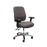 Buro Roma 2 Lever High Back Office Chair With Armrests - Black Nylon or Polished Aluminium Base Charcoal / Polished Aluminium / Assembled - Delivery to commercial address BS216-62+PC068+180-2-AS-COM