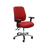 Buro Roma 2 Lever High Back Office Chair With Armrests - Black Nylon or Polished Aluminium Base Red / Polished Aluminium / Assembled - Delivery to commercial address BS216-66+PC068+180-2-AS-COM