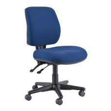Buro Roma 2 Lever Mid Back Office Chair, Nylon Base, Blue BS218-63-PRO