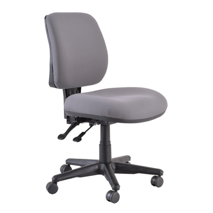 Buro Roma 2 Lever Mid Back Office Chair, Nylon Base, Charcoal BS218-63-PRO