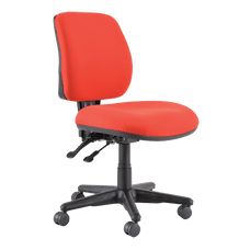 Buro Roma 2 Lever Mid Back Office Chair, Nylon Base, Red BS218-63-PRO