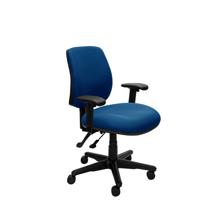 Buro Roma 2 Lever Mid Back Office Chair With Armrest