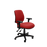 Buro Roma 2 Lever Mid Back Office Chair, With Armrest Red / Black Nylon / Ready to Assemble BS218-66+180-2