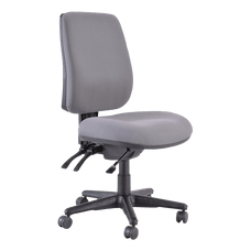 Buro Roma 3 Lever High Back Ergonomic Office Chair, Charcoal, Black Nylon Base BS217-62