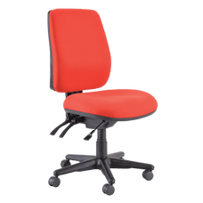 Buro Roma 3 Lever High Back Ergonomic Office Chair, Red, Black Nylon Base BS217-66