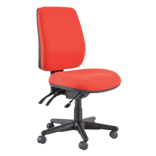 Buro Roma 3 Lever High Back Ergonomic Office Chair, With Seat Slide, Black Nylon Base, Red BS217-66+B34191P