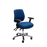 Buro Roma 3 Lever High Back Office Chair With Armrest Blue / Polished Aluminium / Assembled - Delivery to commercial address BS217-61+PC068+180-2-AS-COM