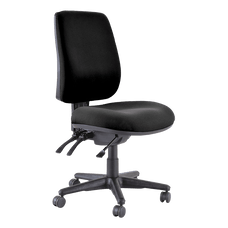 Buro Roma 3 Lever High Back Office Chair, With Seat Slide, Black BS217-63-SS