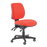 Buro Roma 3 Lever Mid Back Office Chair, Red Fabric, Nylon Base BS219-66