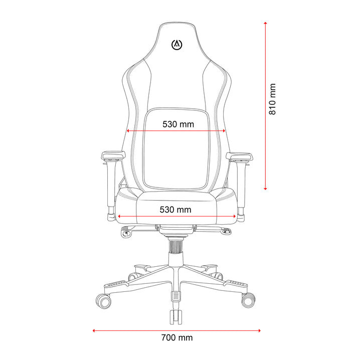 Buro X PowerA Navigator Ergo Gaming Chair, Black PU BS155-PU3