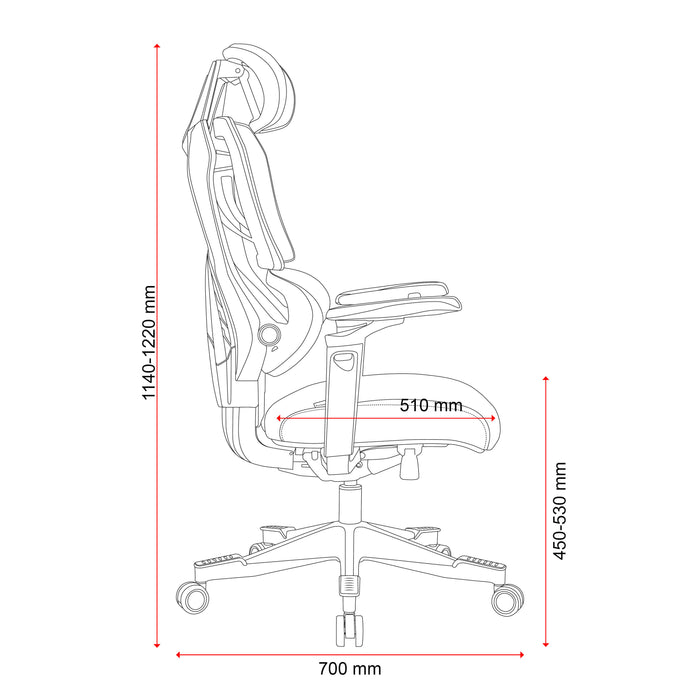 Buro X PowerA Sentinel Ergo Gaming Chair BS156-M3-1