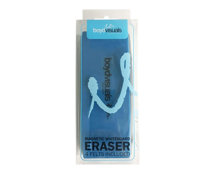 BV Magentic Whiteboard Eraser with 4 felt refills included BVWAEEACH