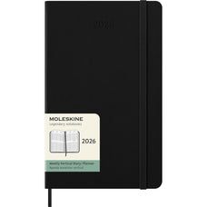 2026 Moleskine 130mm x 210mm Hard Cover Diary, Week To View, Black