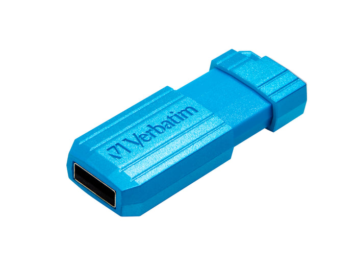 Verbatim Store'n'Go Pinstripe USB Flash Drive, 16GB, Blue