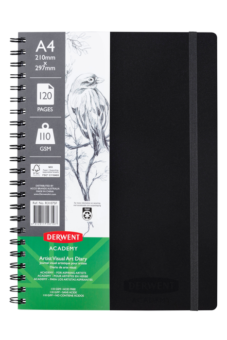 Derwent A4 Academy Visual Diary 120 Pages x Pack of 5