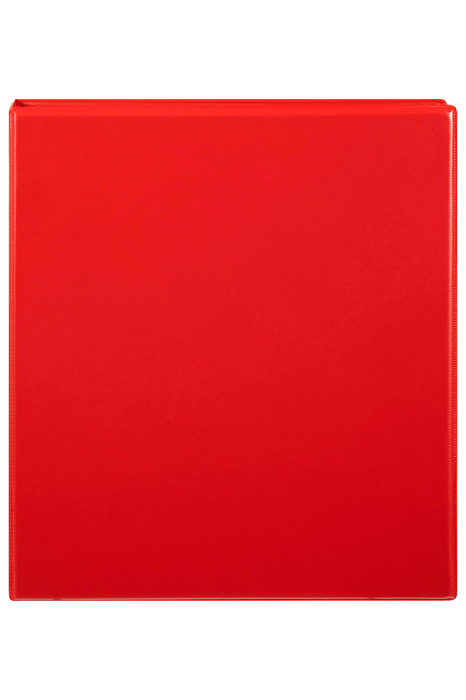 Marbig A4 Insert Cover Ring Binder, 38mm 4 D Rings, Red