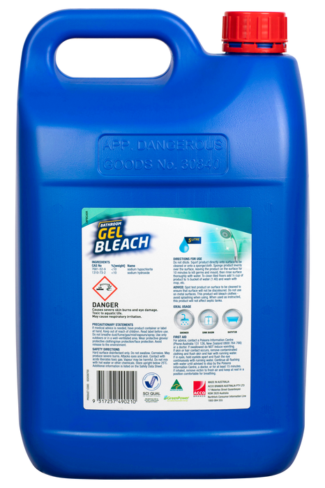 Northfork Bathroom Gel Bleach 3 x 5 Litre Pack