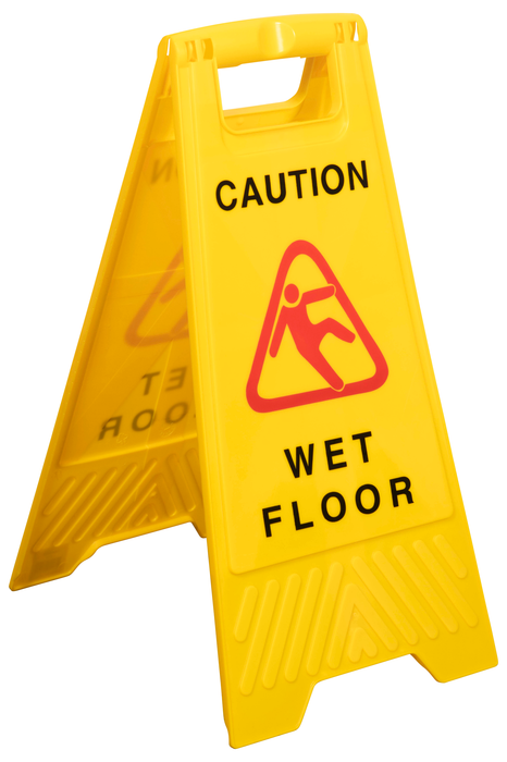 Cleanlink WET FLOOR Safety Sign, Yellow