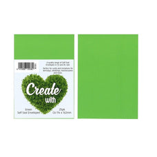 C6 / A6 Green Colour Envelope x 25's pack DP15538