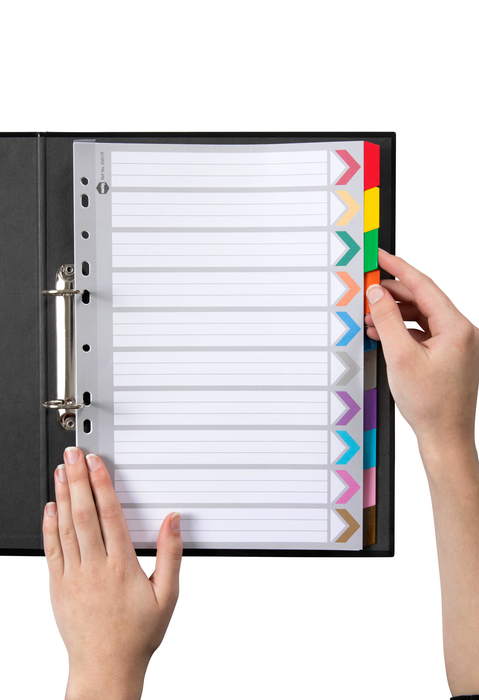 Marbig A4 Cardboard Indices/Divider, 10 Tabs