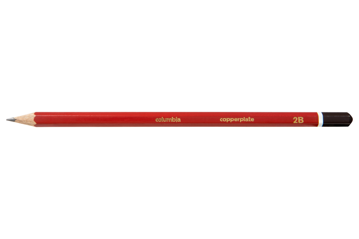 Columbia Copperplate Lead Pencil Hexagonal 2B Pack of 2