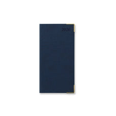 2026 Letts of London Slim Diary, Connoisseur, Week To View, English Blue, 88mm x 172mm x 17mm