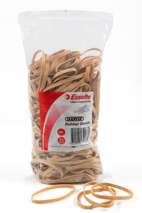 Esselte Superior Rubber Band No. 65, 100mm x 7mm x 500gm
