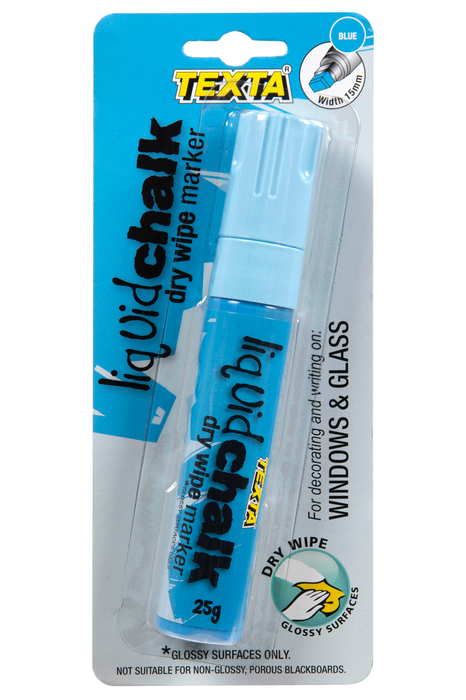 Texta Liquid Chalk Marker Dry Wipe Blue