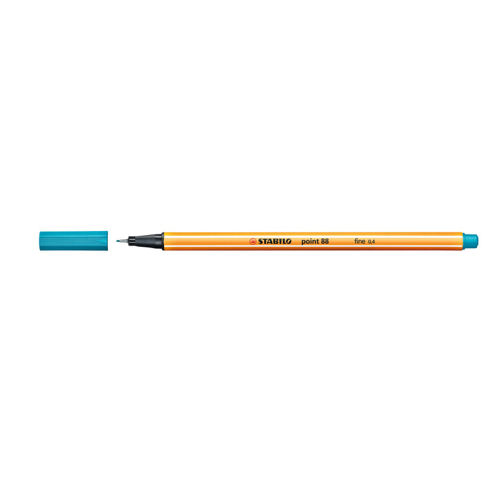 Stabilo Point 88 Fineliner Turquoise, Pack of 10