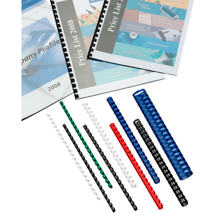 GBC Binding Comb 10mm, Red, 21 Loop, Pack of 100