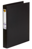 Marbig A4 PE Linen 25mm 4D Ring Binder, Black