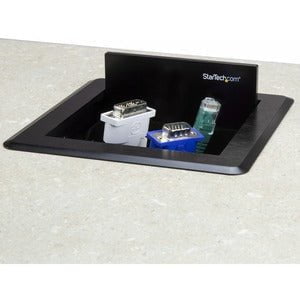 Cable Access Box for Conference Tables - Table Top Cable Manager for Boardroom AV Connectivity - Surface Mount Box - Hideaway Panel - AV Cable Box - Surface Mount Box IM3640761